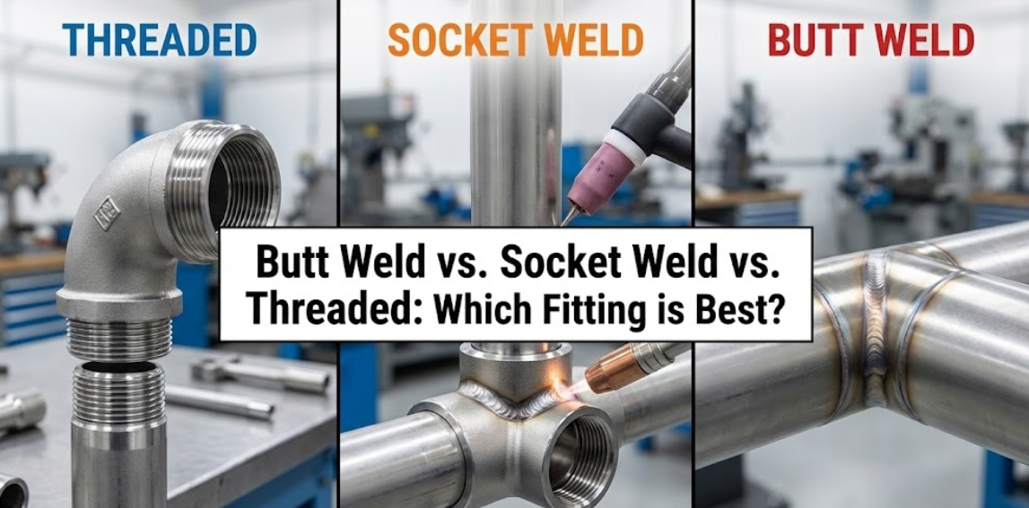 Butt Weld vs. Socket Weld vs. Threaded: Which Fitting is Best?
