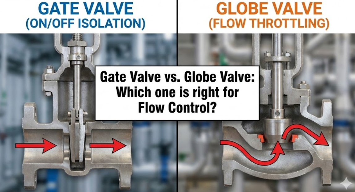 Gate Valve vs Globe Valve: Difference & Selection Guide (2025)