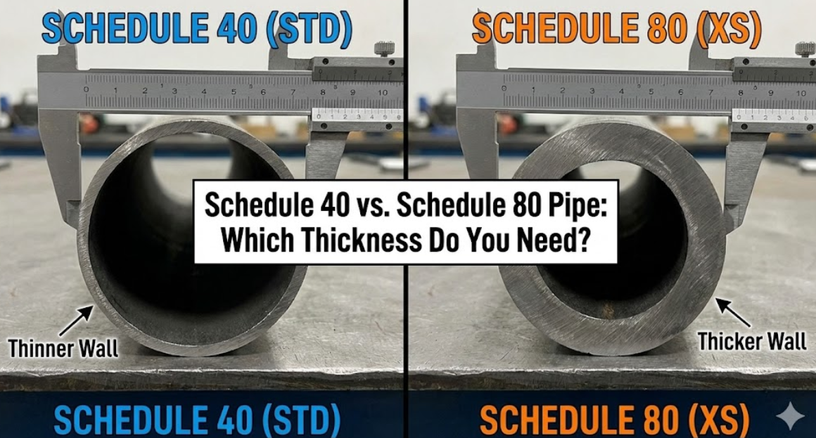 Schedule 40 vs. Schedule 80 Pipe: Which Thickness Do You Need?